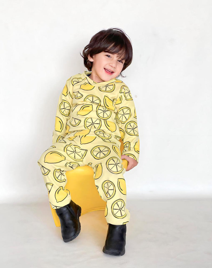 BABY/BOY LEMON PRINTED STYLE KIDS WEAR - #3007