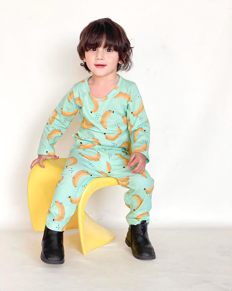 BABY/BOY GREEN BANANA STYLE PRINTED KIDS WEAR - #3005